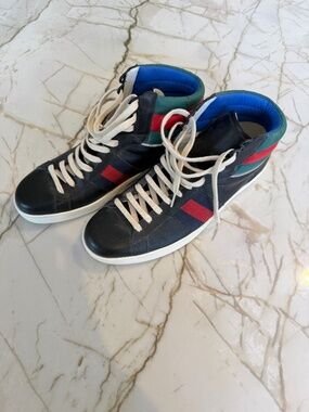 Gucci | Shoes | Gucci 83246 Mens Canvas Blue Gg Remotion 
